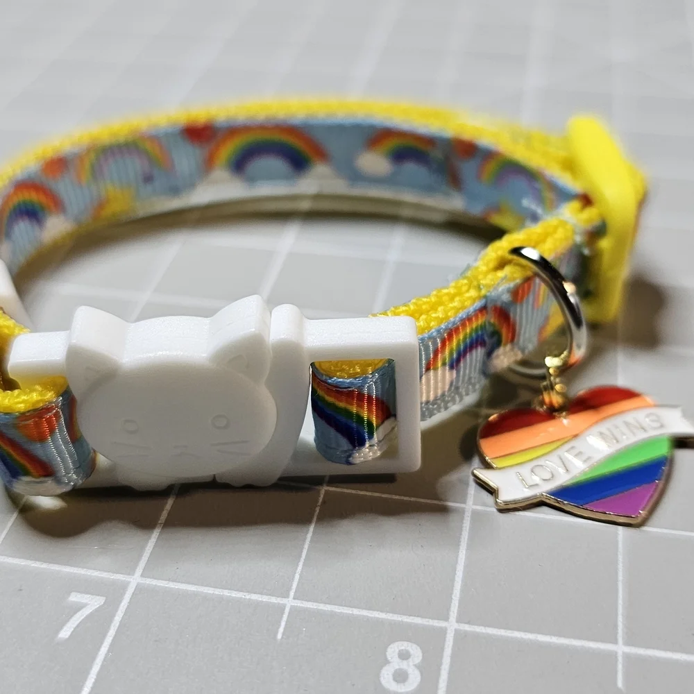🌈 PRIDE MONTH PRICES! 🌈 Rainbow/Pride Cat Collars